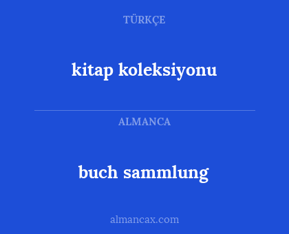 buch sammlung - kitap koleksiyonu