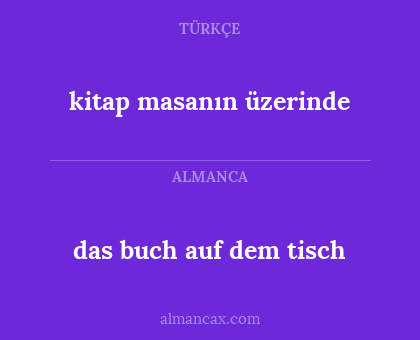das buch auf dem tisch - kitap masanın üzerinde