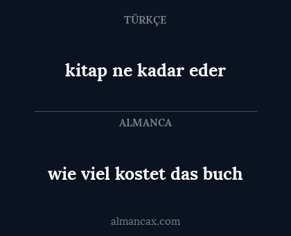 kitap ne kadar eder - wie viel kostet das buch