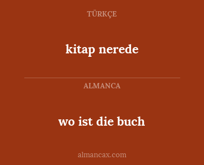 kitap nerede - wo ist die buch