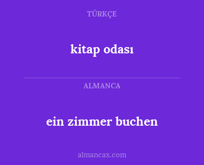 ein zimmer buchen - kitap odası