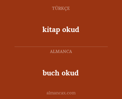 kitap okud - buch okud