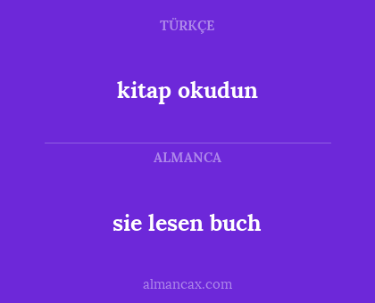 sie lesen buch - kitap okudun