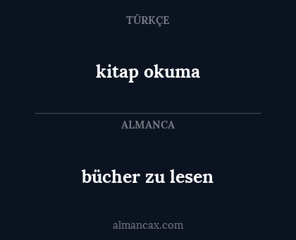 bücher zu lesen - kitap okuma