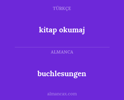 kitap okumaj - buchlesungen
