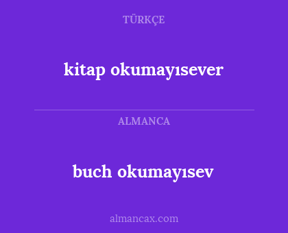 buch okumayısev - kitap okumayısever
