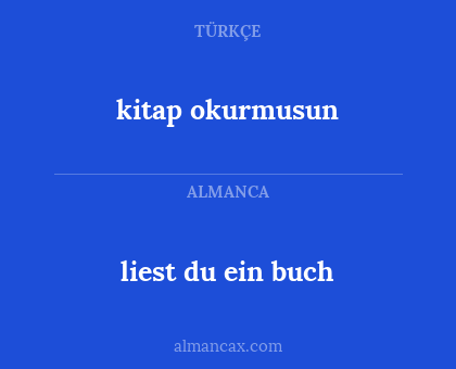 liest du ein buch - kitap okurmusun