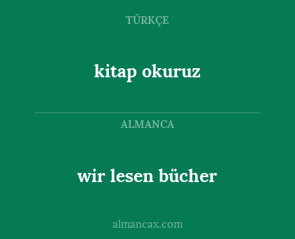 kitap okuruz - wir lesen bücher