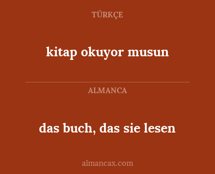 kitap okuyor musun - das buch, das sie lesen