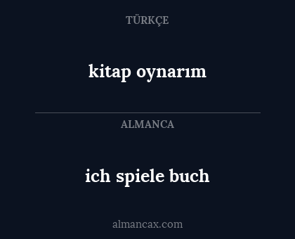 kitap oynarım - ich spiele buch