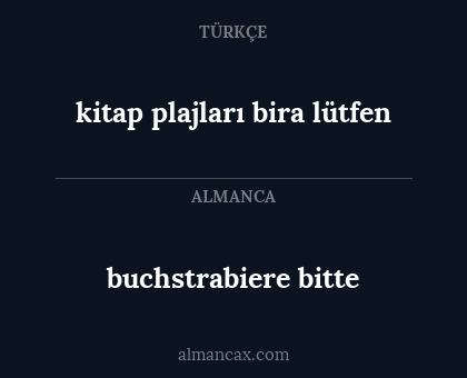 buchstrabiere bitte - kitap plajları bira lütfen