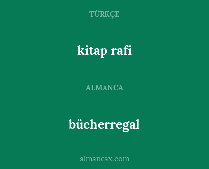 bücherregal - kitap rafi