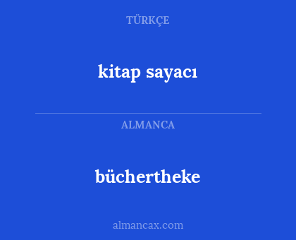 kitap sayacı - büchertheke