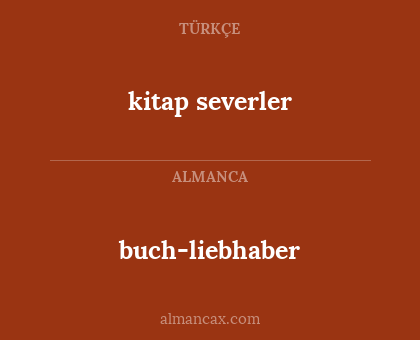 kitap severler - buch-liebhaber