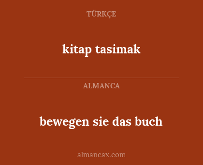 bewegen sie das buch - kitap tasimak