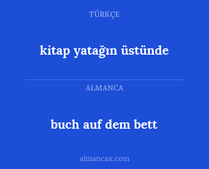 buch auf dem bett - kitap yatağın üstünde
