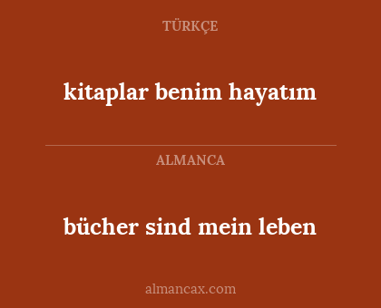 kitaplar benim hayatım - bücher sind mein leben