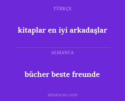 bücher beste freunde - kitaplar en iyi arkadaşlar