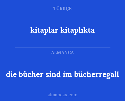 die bücher sind im bücherregall - kitaplar kitaplıkta