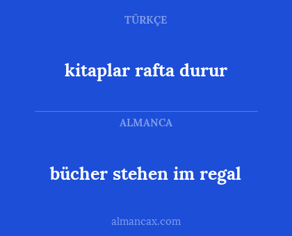 bücher stehen im regal - kitaplar rafta durur