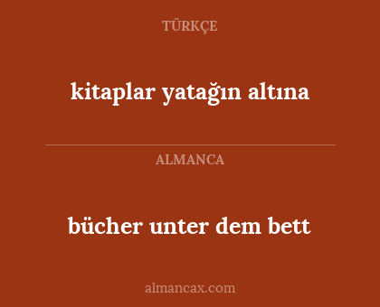 bücher unter dem bett - kitaplar yatağın altına