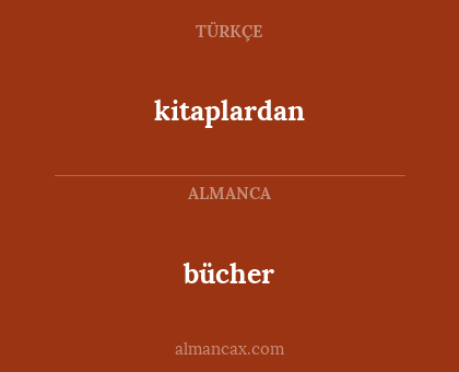 bücher - kitaplardan