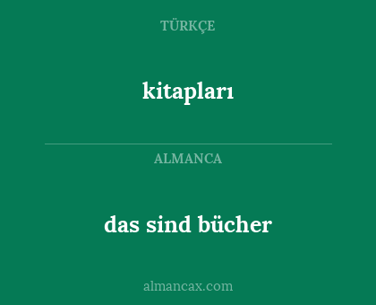kitapları - das sind bücher