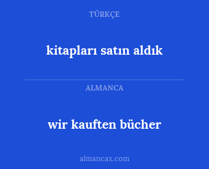 wir kauften bücher - kitapları satın aldık