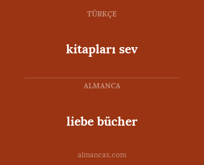 liebe bücher - kitapları sev