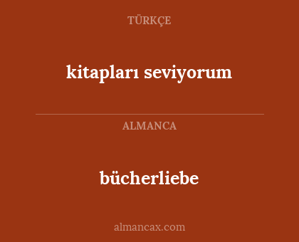 bücherliebe - kitapları seviyorum