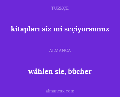 wählen sie, bücher - kitapları siz mi seçiyorsunuz