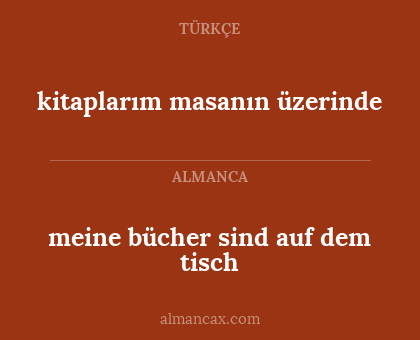 kitaplarım masanın üzerinde - meine bücher sind auf dem tisch