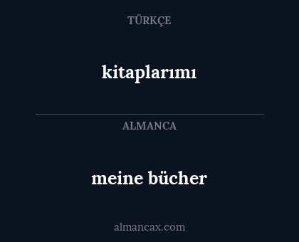 meine bücher - kitaplarımı