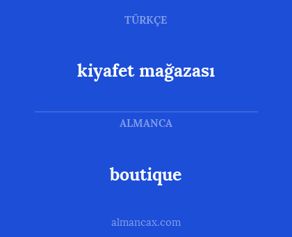boutique - kiyafet mağazası