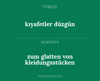 kıyafetler düzgün - zum glatten von kleidungsstücken