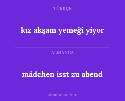 mädchen isst zu abend - kız akşam yemeği yiyor