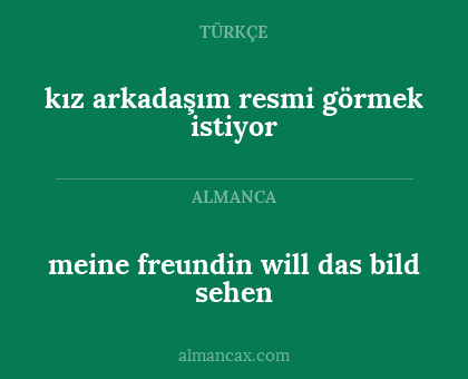 kız arkadaşım resmi görmek istiyor - meine freundin will das bild sehen