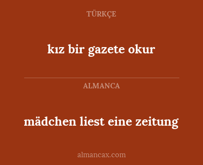 mädchen liest eine zeitung - kız bir gazete okur