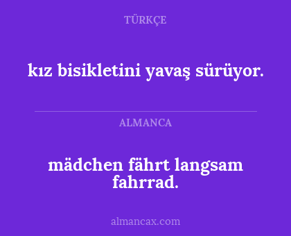 mädchen fährt langsam fahrrad. - kız bisikletini yavaş sürüyor.