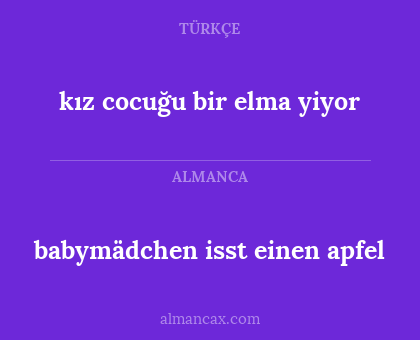 kız cocuğu bir elma yiyor - babymädchen isst einen apfel
