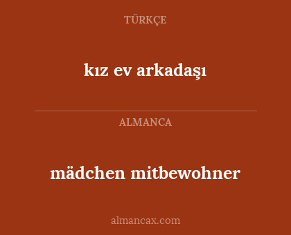 mädchen mitbewohner - kız ev arkadaşı