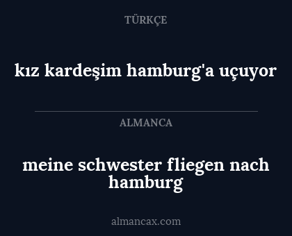 kız kardeşim hamburg'a uçuyor - meine schwester fliegen nach hamburg