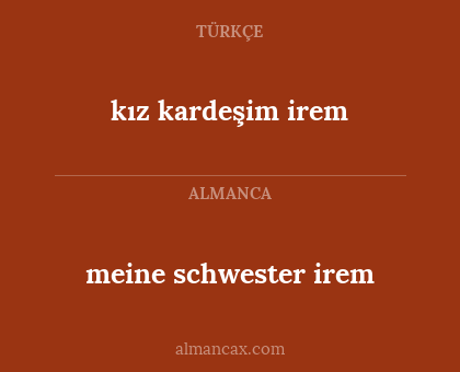 meine schwester irem - kız kardeşim irem