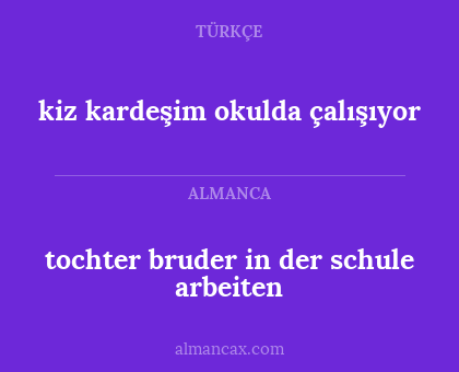 kiz kardeşim okulda çalışıyor - tochter bruder in der schule arbeiten