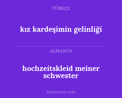 hochzeitskleid meiner schwester - kız kardeşimin gelinliği