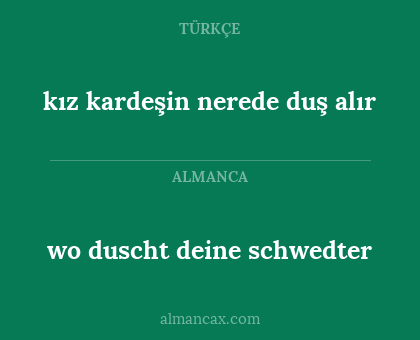wo duscht deine schwedter - kız kardeşin nerede duş alır