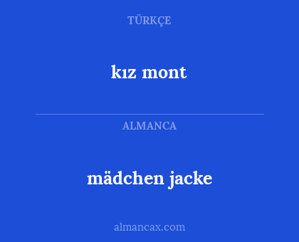 mädchen jacke - kız mont