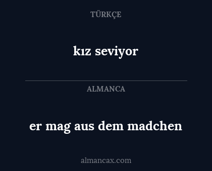 kız seviyor - er mag aus dem madchen
