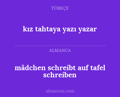 mädchen schreibt auf tafel schreiben - kız tahtaya yazı yazar