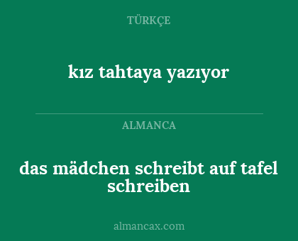 das mädchen schreibt auf tafel schreiben - kız tahtaya yazıyor